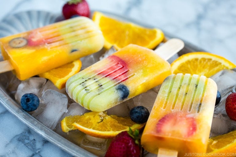 Mango Lassi Popsicles • Just One Cookbook