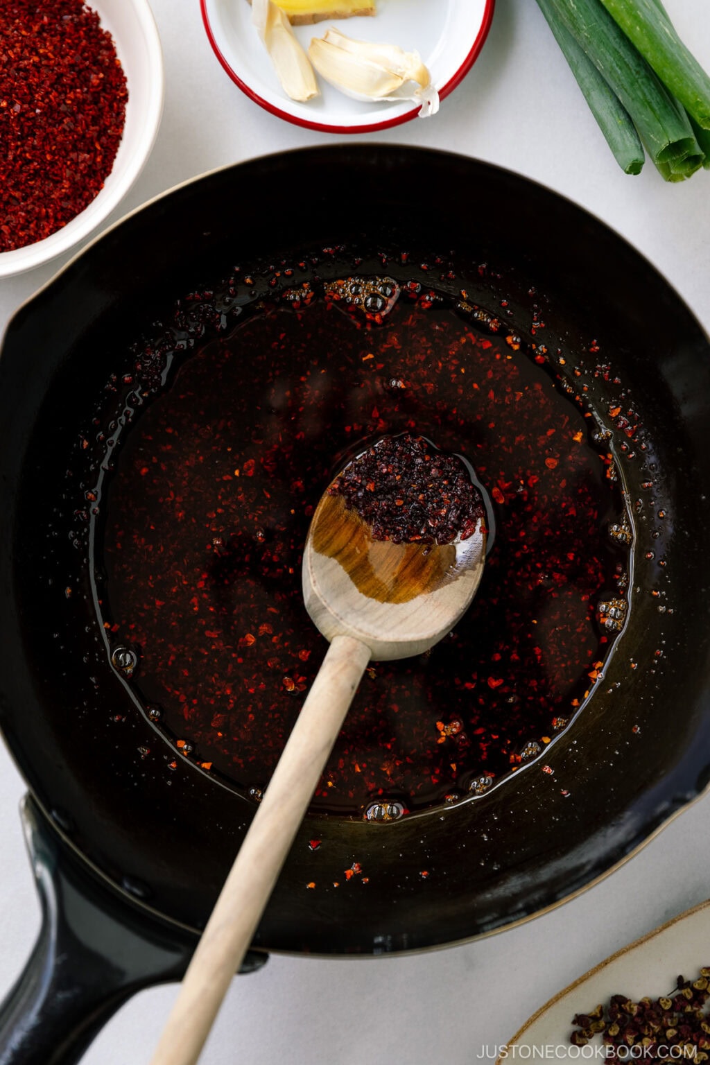 Layu Oil Homemade La-yu (Rayu Japanese Chili Oil) • Just One Cookbook