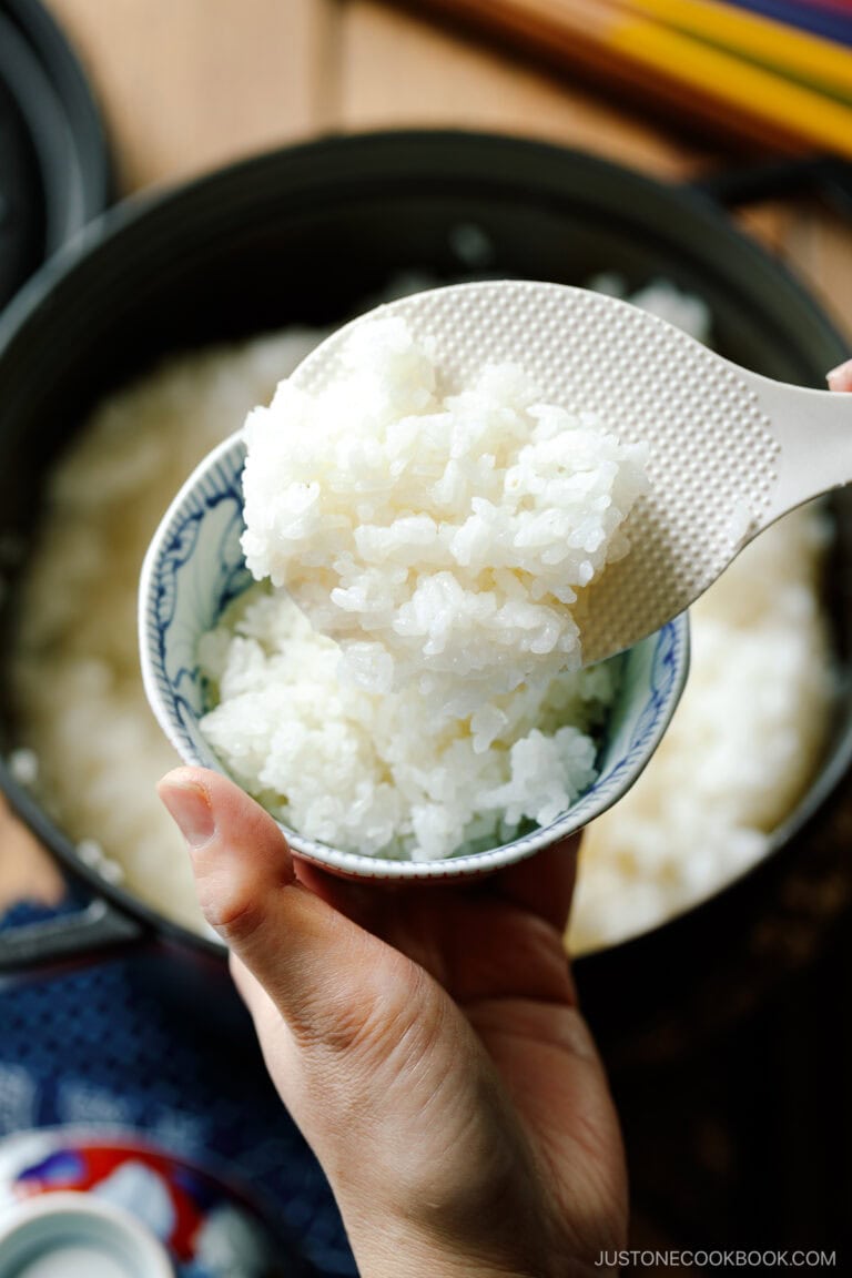 How to Cook Japanese Rice in a Pot on the Stove (Video) • Just One ...