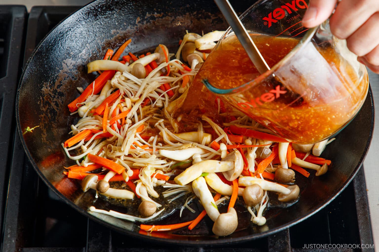 Japanese Tofu Steak with Mushroom Ankake Sauce 豆腐ステーキ • Just One Cookbook
