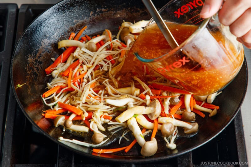 Japanese Tofu Steak with Mushroom Ankake Sauce 豆腐ステーキ • Just One Cookbook